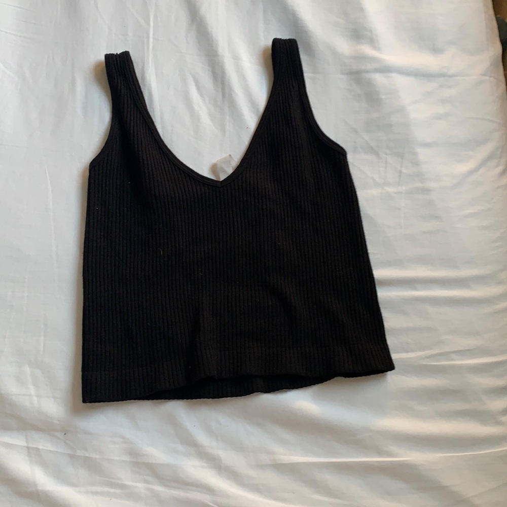 Cute black crop top